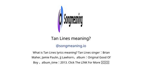 tan lines meaning